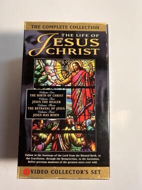 Life Of Jesus Christ VHS 4 Video box set complete collection